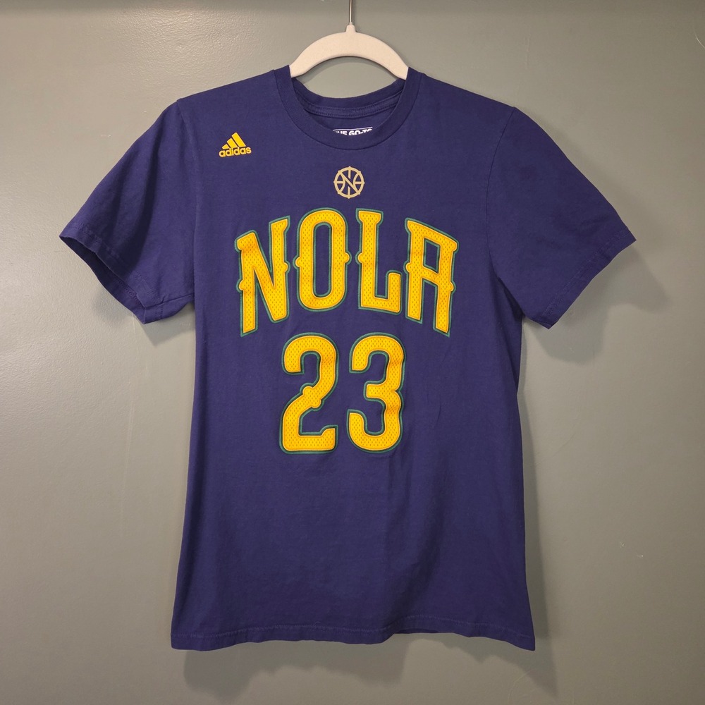 Adidas Men's Anthony Davis #23 New Orleans Pelicans The Go To Tee Size S Purple‎